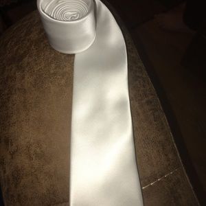 White neck tie